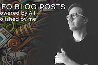 write SEO blog posts using ai and human editing for your business
