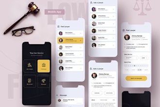 develop on demand lawyer finder app, attorney app, law firm website