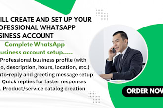 create and set up a professional whatsapp business account