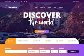 build vacation travel tour wordpress website, travel agency travel tour website