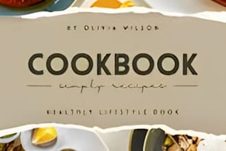 create a custom, eye catching book cover for weight loss guides, cookbook
