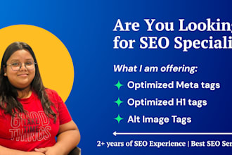 write meta tags and image alt for on page SEO
