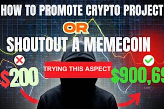 700m crypto investor run social media ads telegram promotion memecoin promotion