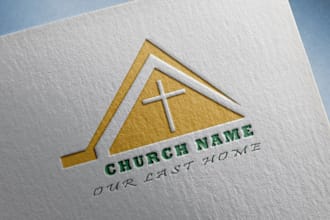 do the best christian ministry or modern church logo with creative thinking