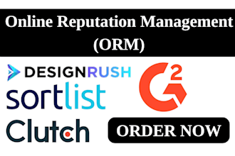 do online reputation management ORM on g2 clutch designrush goodfirm