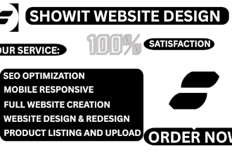 design, redesign and customize your showit website or template with blog and SEO