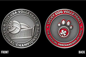 design high quality 3d coin model cnc design 3d medallion stl file 3d printing