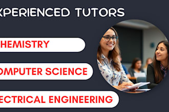 be your personalized tutor in chemistry, computer science electrical engineering