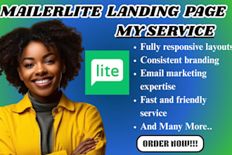design mailerlite landing page redesign email marketing template automation