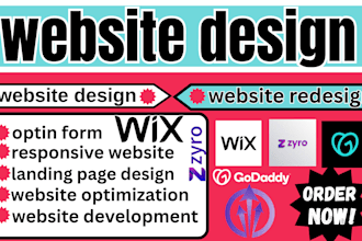 build zyro wix strikingly duda godaddy airo website builder development redesign