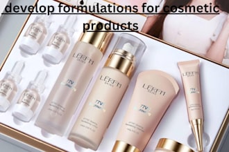 develop formulations for cosmetic products