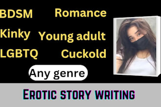 write nsfw erotic story, erotica ghostwriter, write erotic romance stories, bdsm