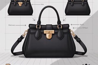 design high quality custom bag tech  packs, sketches or factory ready specs