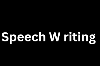 write professional wedding speech, graduation speech, birthday speech