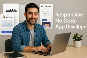 bubble io website adalo app responsive framer  bubble io no code app developer
