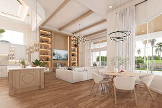do interior design of house apartment realistic interior render in d5 and lumion