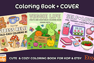 design cozy bold and easy coco wyo coloring book pages kids and adults etsy KDP