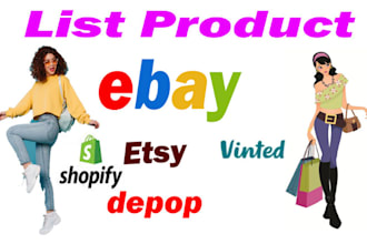 upload products to shopify, ebay, wix, and woocommerce store walmart listing