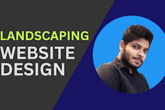 design a landscaping website using html, css and js