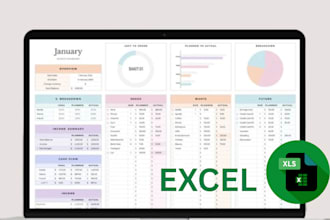 create custom automation excel google spreadsheet budget planner dashboard, vba