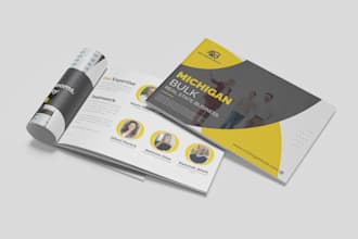 do digital brochure, company profile, annual reports, booklet and any brochure