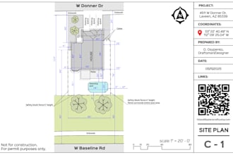 create a custom site plan PDF for your building permit in 1 days