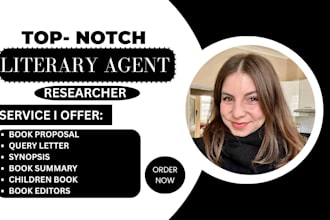 find literary agent for children book, movie script, fiction, non fiction book