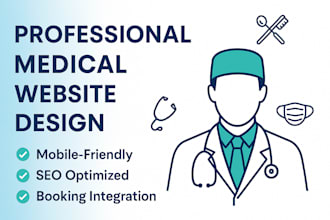 design a professional medical, doctor, dentist, plastic surgery website