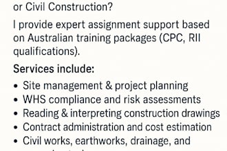do construction assignments for australian students
