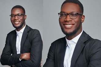 do corporate business headshot retouching for linkedin and CV