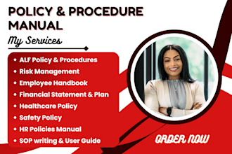 write policy and procedure, training manual for group homes, alf homecare agency