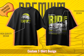 design custom urban streetwear t shirt with unique graphics