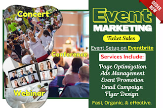 setup webinar event on eventbrite, zoom event, linkedin event promotion