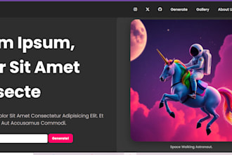 ai image generator website with nodejs, replicate API