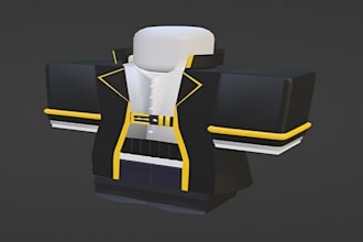 make a custom high quality detailed roblox clothing, vr chat sims