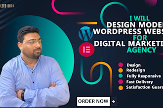 design modern wordpress websites for digital marketing agency