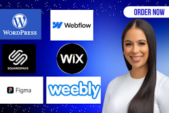 wordpress, wix, webflow, squarespace, weebly, godaddy, figma, woocommerce