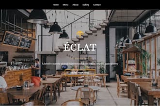 create restaurant booking and food delivery website