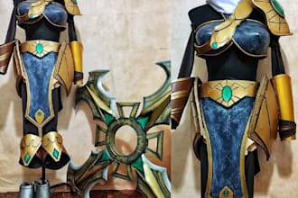 design, 3d print, and ship custom cosplay costumes and props and armor