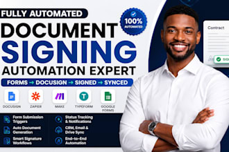 setup docusign zapier integration typeform jotform google form make automation