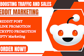 create reddit post for ecommerce website crypto  app iptv business product seo