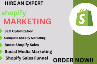 do shopify marketing, store promotion, shopify dropshipping, fb ads shopify SEO
