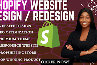 create shopify website, build shopify store design