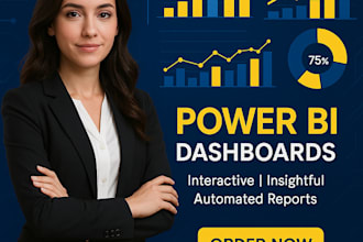 build interactive power bi dashboards and business intelligence reports