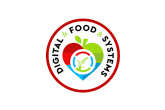 design colorful digital foods systems logo