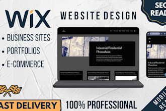 create a modern wix website design with SEO and mobile optimization