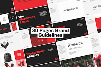 design logo, brand style guide and brand identity guidelines