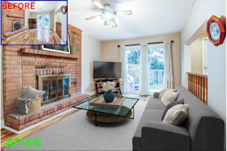 create virtual staging, virtual renovation for your home and office