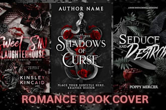 do romance book cover, dark romance, contemporary and paranormal book cover