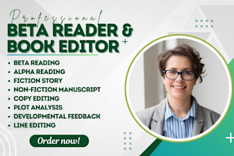 beta read manuscript book critique fiction story plot analysis novel copy editor